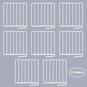 8 Pack Shelf Dividers Closet Organization-12" Tall/Reinforced